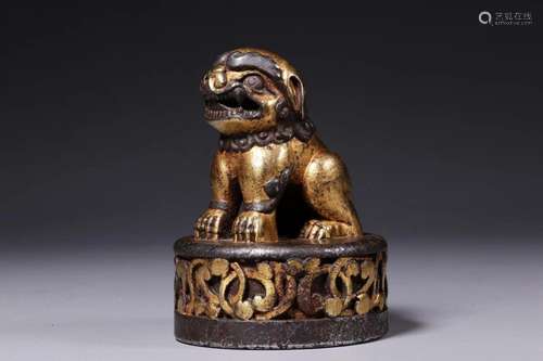 Ming Dynasty Iron Cut Gold Seal