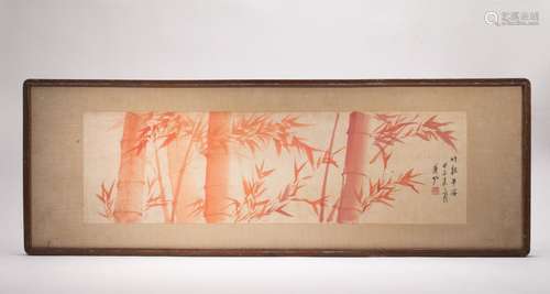 A Chinese painting Puzuo Bamboo Forest