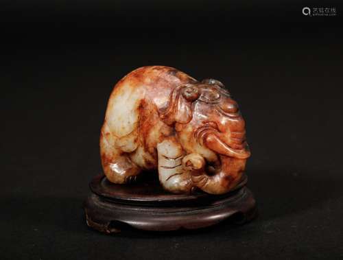 A Jade Elephant Ming Dynasty