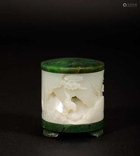 A jade box,Qing Dynasty