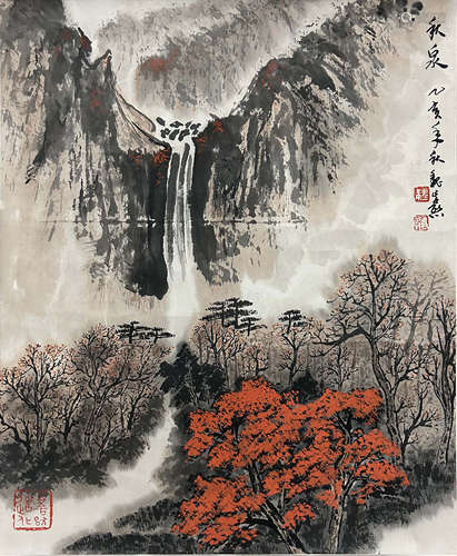 魏紫熙  山水（秋泉)