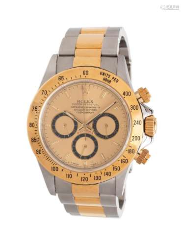 ROLEX, REF. 16523 STAINLESS STEEL AND 18K YELLOW GOLD 'OYSTE...