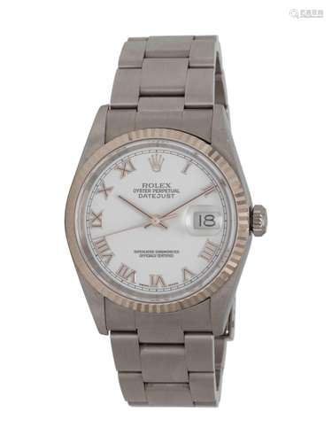 ROLEX, REF. 16234 STAINLESS STEEL 'DATEJUST' WATCH