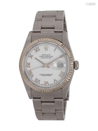 ROLEX, REF. 16234 STAINLESS STEEL 'DATEJUST' WATCH