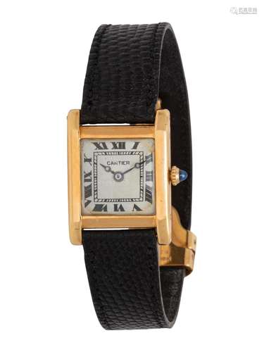 CARTIER/EUROPEAN WATCH AND CLOCK CO. INC., REF. 12772 18K YE...