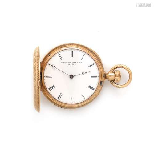 PATEK PHILIPPE, 18K YELLOW GOLD HUNTER CASE POCKET WATCH