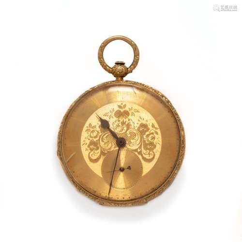 18K YELLOW GOLD POCKET WATCH