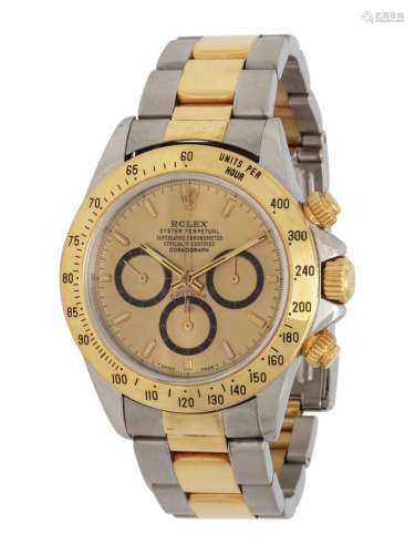 ROLEX, REF. 16523 18K YELLOW GOLD AND STAINLESS STEEL 'OYSTE...