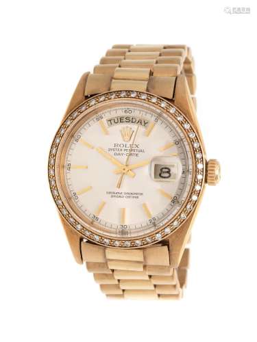 ROLEX, REF. 1803 18K YELLOW GOLD 'OYSTER PERPETUAL DAY-DATE'...