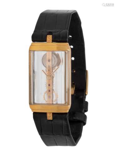 CORUM, 18K YELLOW GOLD 'GOLDEN BRIDGE' WATCH