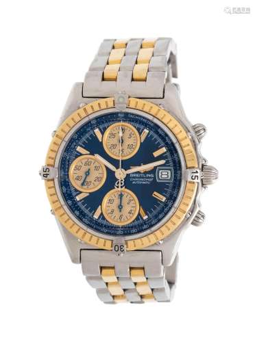 BREITLING, REF. D13350 STAINLESS STEEL AND 18K YELLOW GOLD '...
