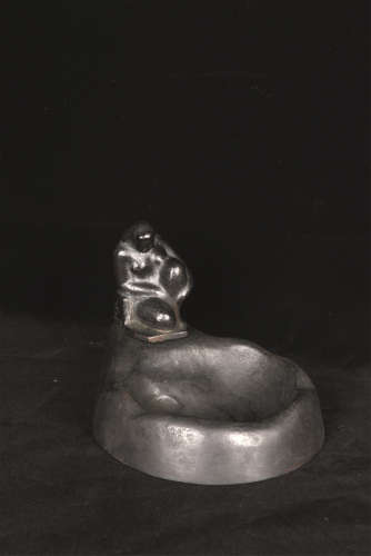 黃土水 煙皿 銅雕