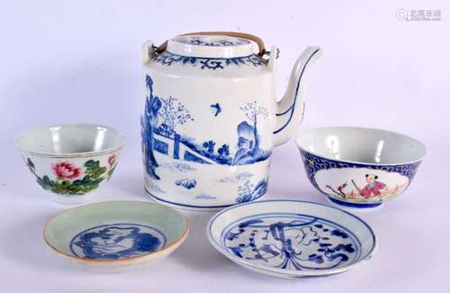 A CHINESE REPUBLICAN PERIOD FAMILLE ROSE TEABOWL together wi...