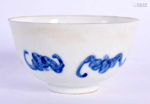 A CHINESE BLUE AND WHITE PORCELAIN BOWL 20th Century. 8 cm d...