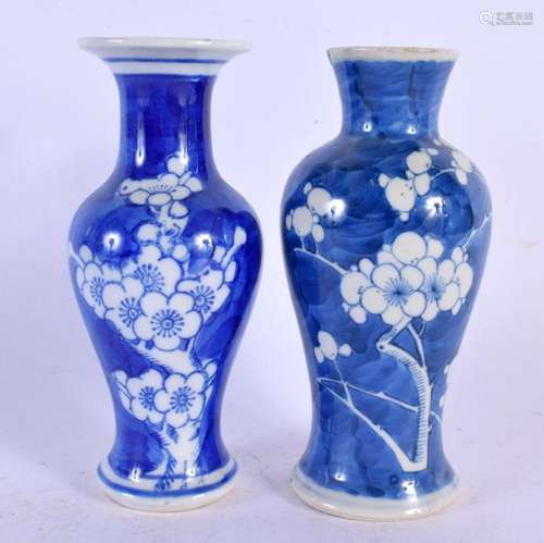 AN 18TH/19TH CENTURY CHINESE BLUE AND WHITE PORCELAIN VASE p...