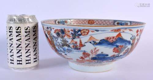 A LARGE 17TH/18TH CENTURY CHINESE EXPORT IMARI BOWL Kangxi/Y...