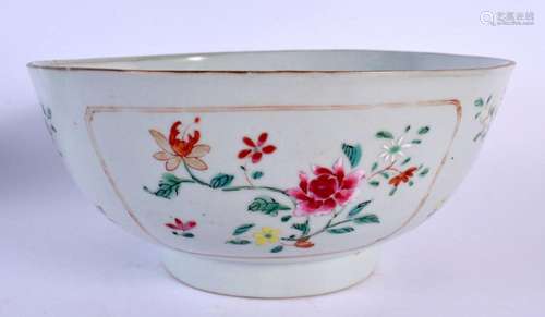 AN 18TH CENTURY CHINESE EXPORT FAMILLE ROSE BOWL Qianlong, p...