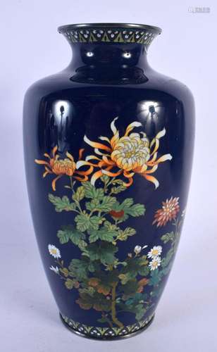 A JAPANESE TAISHO PERIOD ANDO CLOISONNE VASE decorated with ...