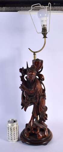 A LARGE 19TH CENTURY CHINESE CARVED HARDWOOD COUNTRY HOUSE L...