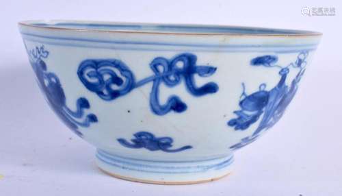 A 17TH/18TH CENTURY CHINESE BLUE AND WHITE PORCELAIN BOWL Ka...