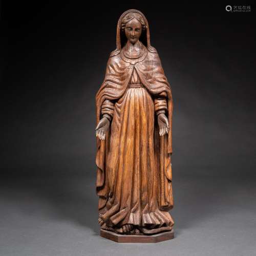 Escultura
"Vierge" Sculpture en bois sculpté. Œuvr...