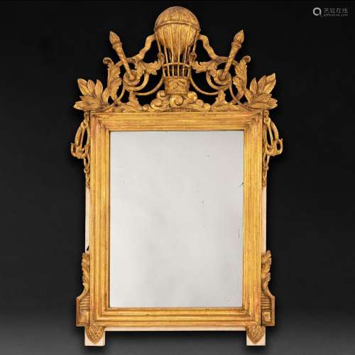 Artes Decorativas
Miroir mural de style Louis XVI en bo