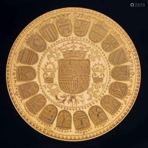 Joyas
Pièce en or jaune 18 carats du roi Philippe II, 2