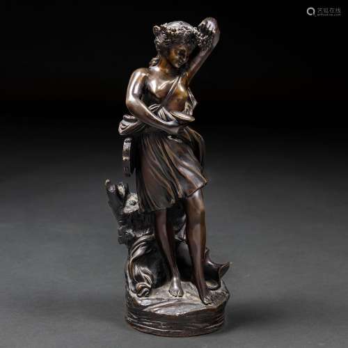 Artes Decorativas
"Danseuse" Sculpture en bronze b...