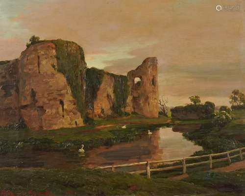 Fritz Von Kamptz 1913- Pevensey Castle, Sussex, early 20th c...