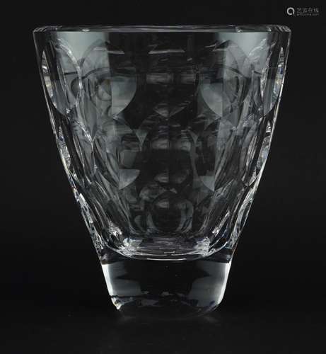 Ingeborg Lundin for Orrefors, large Scandinavian glass vase ...