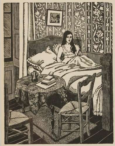 Tirzah Garwood - The Wife, wood engraving, various inscripti...