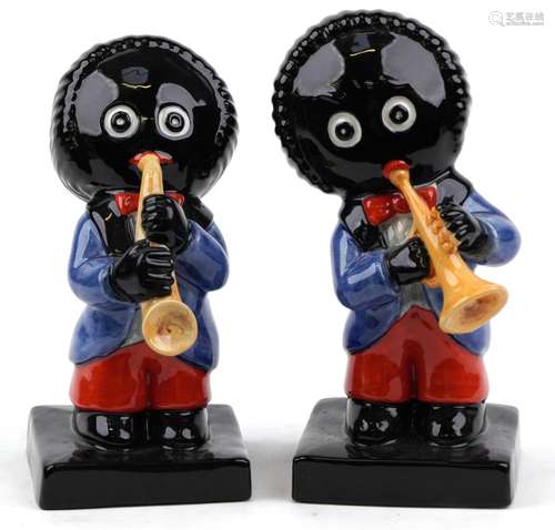 Two Carltonware Golly Band musicians comprising Trumpeter li...