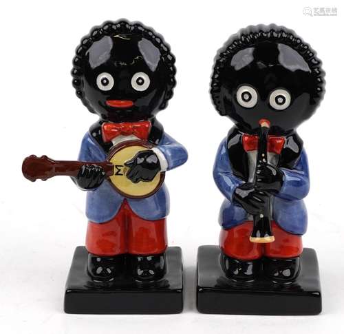 Two Carltonware Golly Band musicians comprising Banjo Player...