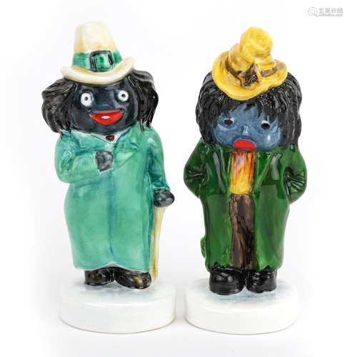 Two limited edition Carltonware Golly figures with certifica...