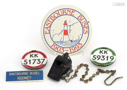 Bus collectables including two Public Service Vehicle Conduc...