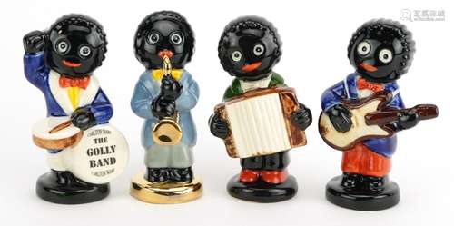 Four Carltonware limited edition Golly musicians with certif...