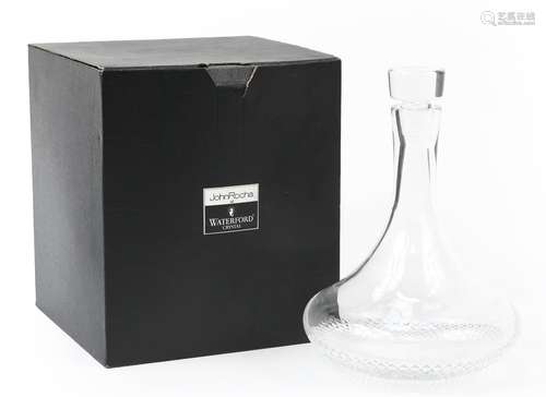 John Rocha for Waterford, cut crystal decanter and stopper w...