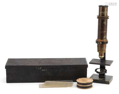 Victorian students microscope with case and C Baker of High ...