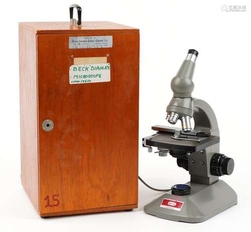 Beck Diamax, vintage microscope with fitted case : For furth...