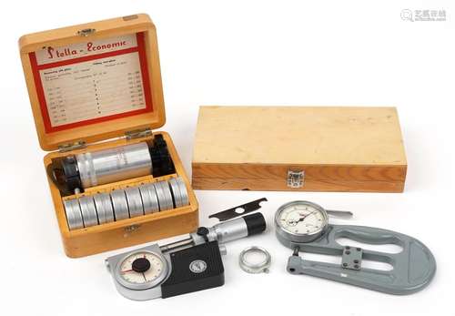 Vintage watchmakers tools comprising Stella Economic watch c...