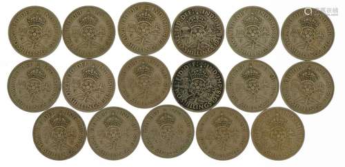 Seventeen George VI two shillings, 1948, 190g : For further ...