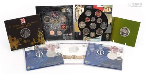 Uncirculated coinage, some silver, including 2015 UK fine si...