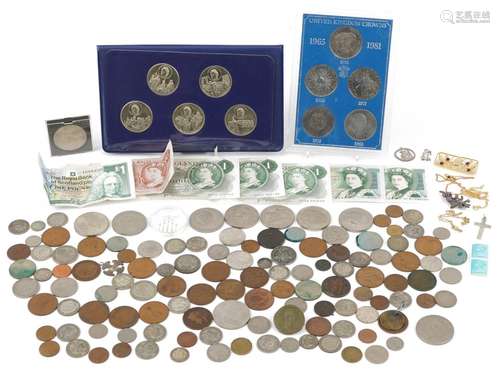 Antique and later British and world coinage including commem...