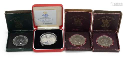 United Kingdom silver proof five pound coin commemorating Go...