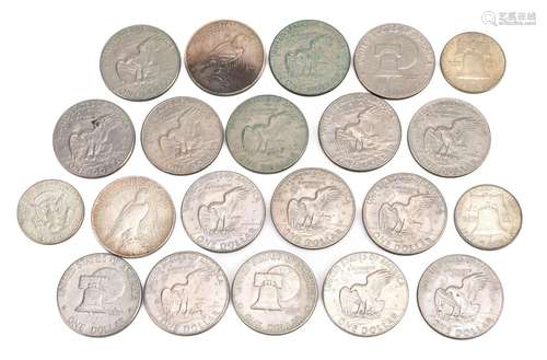 American coinage including 1922 dollar, 1923 dollar and half...