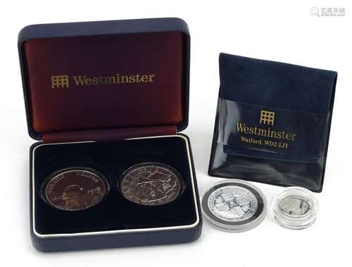 British coinage, some silver proof, including The Battle of ...