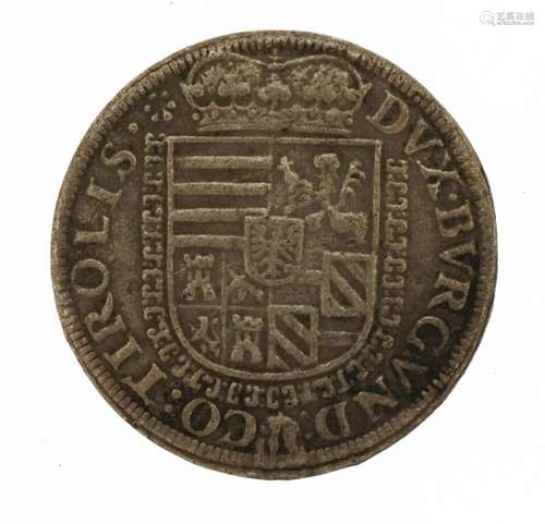 Austrian States coin with bust of Ferdinand II, 3.5cm in dia...