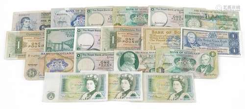 Great Britain banknotes including Bank of England one pound ...