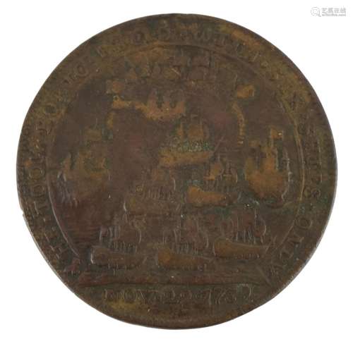 Nelson bronze medal commemorating The Capture of Porto Bello...