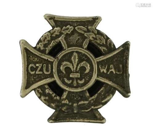 1940s Scouts screw back badge, Krakow 1945 : For further inf...